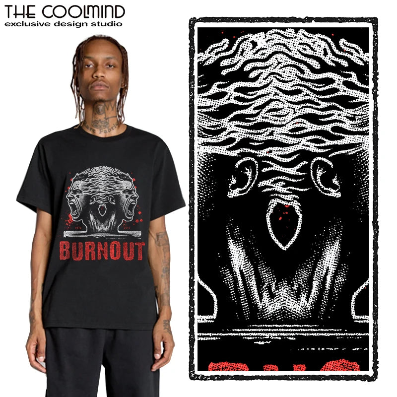 COOLMIND U0022-T2 Cool Exclusive graphic print men T shirt big size short sleeve men tshirt o-neck unisex tee shirts