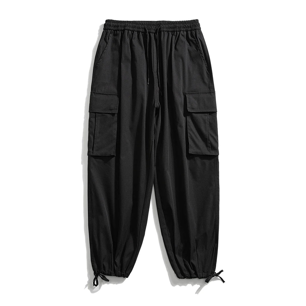 LAPPSTER Y2k Streetwear Baggy Tactical Pants For Men Tracksuit Black Korean Fashion Joggers Harajuku Army Green Stacked Pants