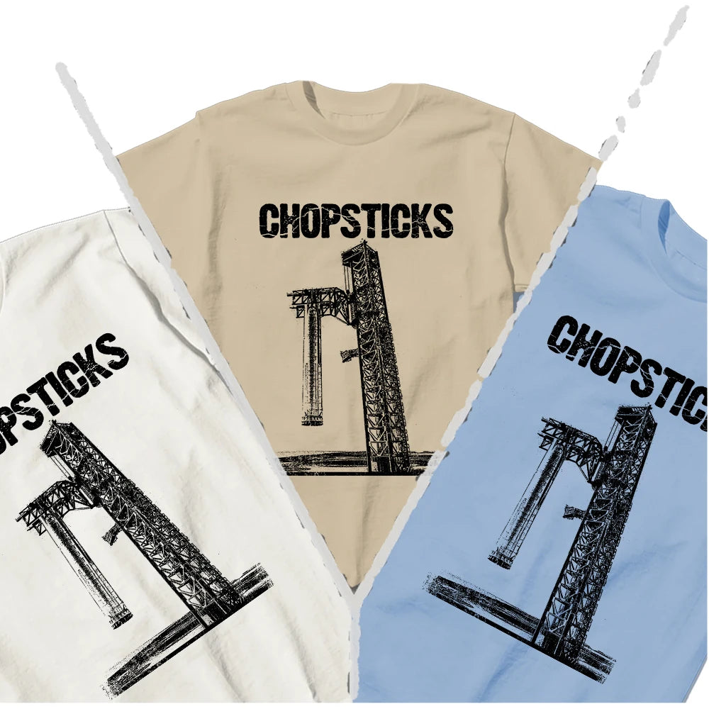 Coolmind U0161-T2 Chopsticks Rocket Print Cool Men T Shirt Big Size Exclusive Graphic Men Tshirt High Quality Unisex Tee Shirts