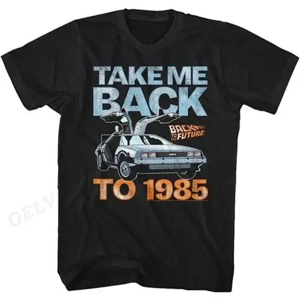 Back To The Future T Shirt Graphic Print Men Women Fashion Hip Hop Streetwear Short Sleeve Plus Size T Shirt Unisex 62473