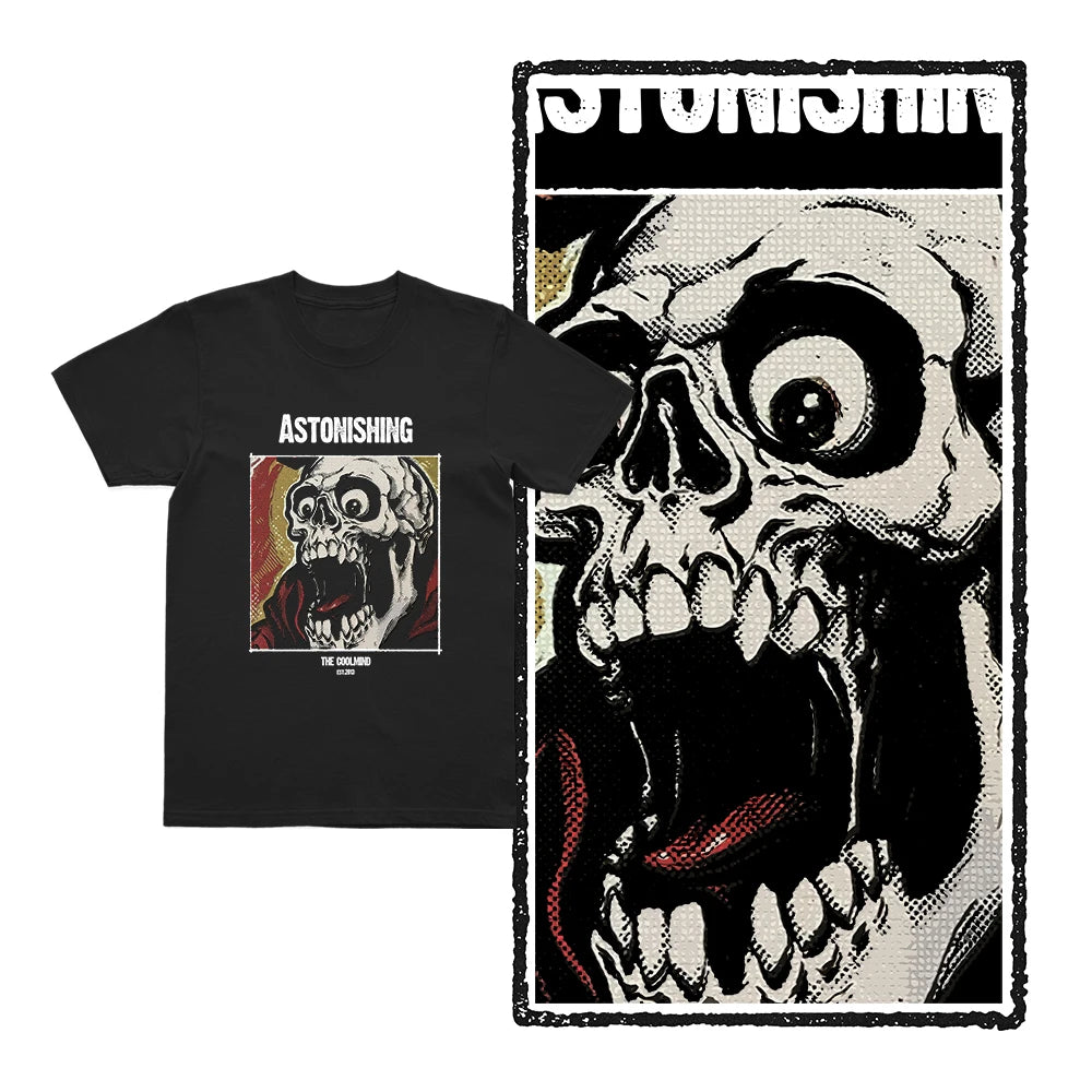 Coolmind U0144-T2 Skull Exclusive Graphic Men T Shirt 100% Cotton Cool Streetwear Men Tshirt Big Size Unisex Tee Shirts