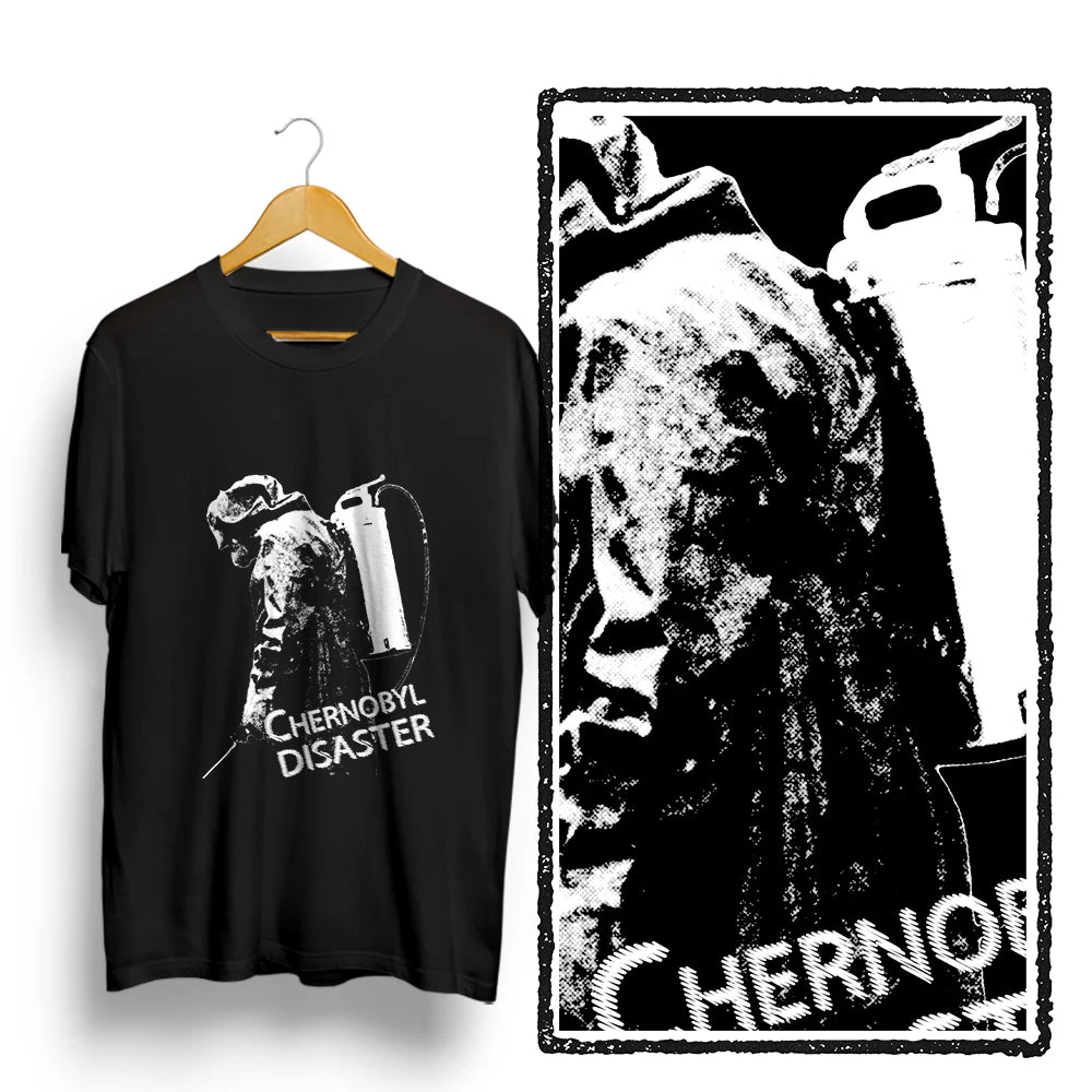 Coolmind U0104-T2 Chernobyl Disaster Print Men T Shirt Casual Exclusive Graphic Men Tshirt Big Size Tee Shirts