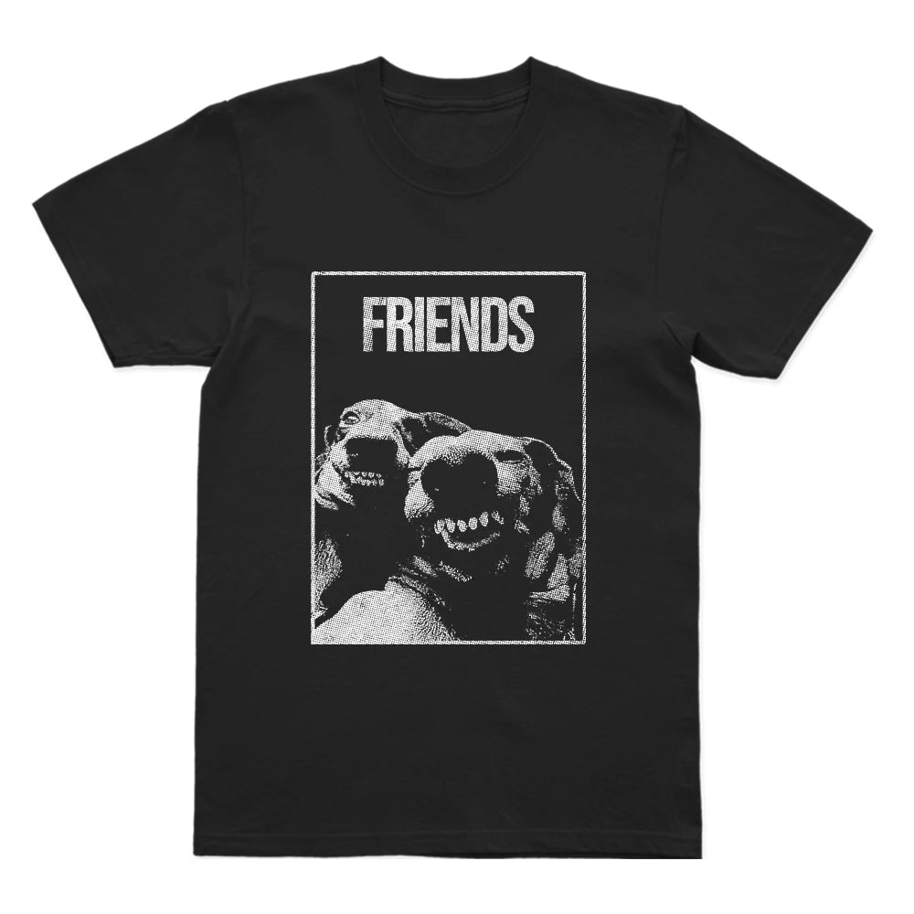 Coolmind U0106-T2 Funny Frined Dogs Print Men T Shirt Casual Streetwear Exclusive Graphic Men Tshirt Unisex Tee Shirts