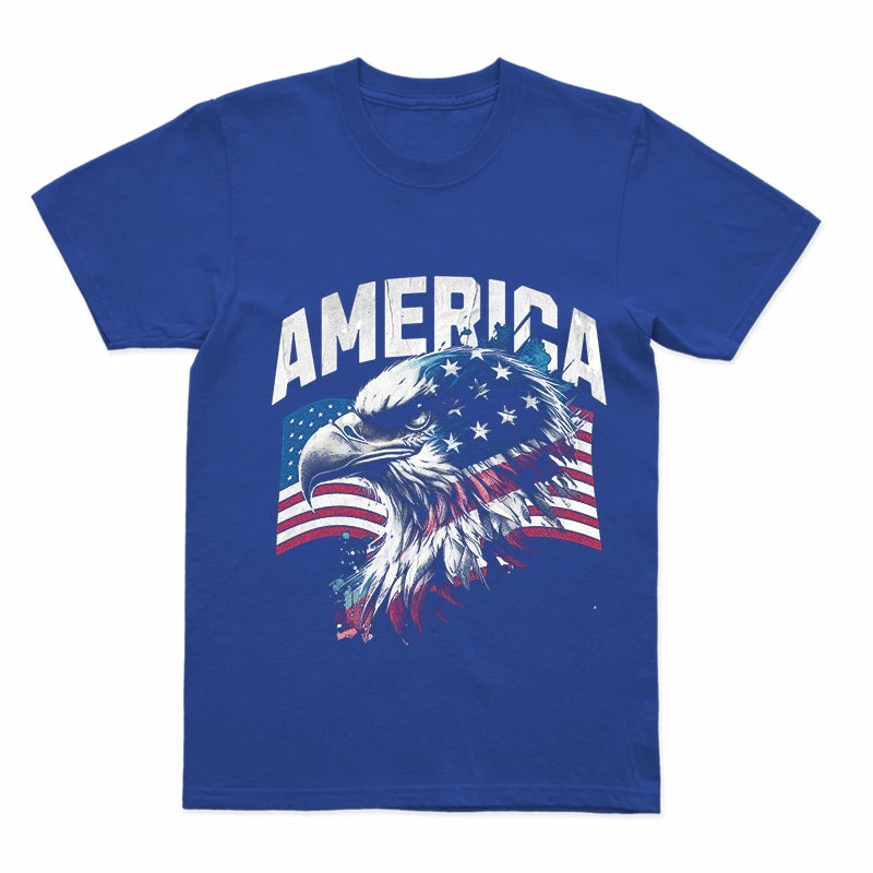 Coolmind U0030-T2 America Eagle Graphic Print Men T Shirt Casual 100% Cotton Funny Men Tshirt Big Size Tee Shrits Tops