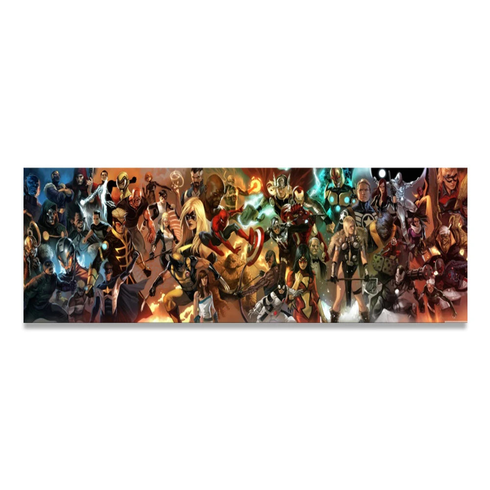 MINISO Poster Marvel Heroes Collection Canvas Wall Art Print Mural Movie Poster Home Decor Birthday Christmas Gift