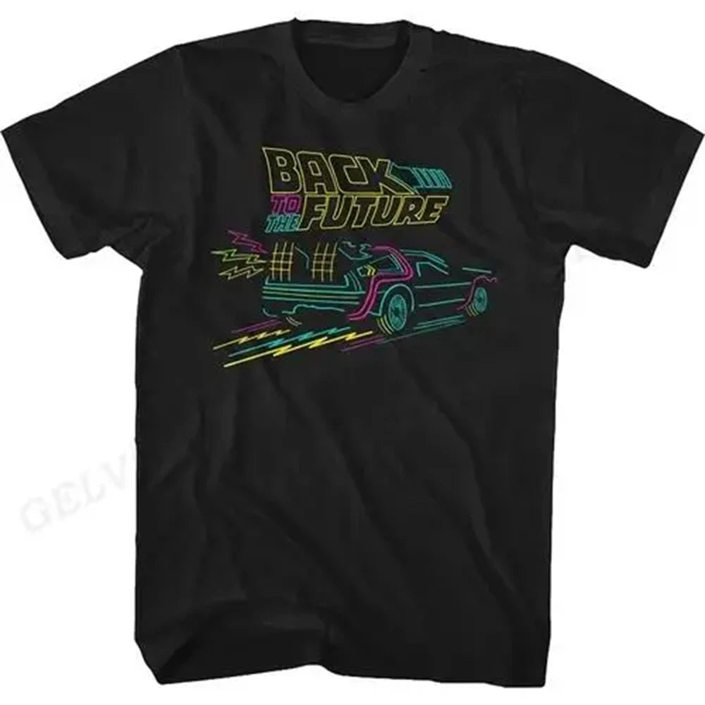 Back To The Future T Shirt Graphic Print Men Women Fashion Hip Hop Streetwear Short Sleeve Plus Size T Shirt Unisex 62473