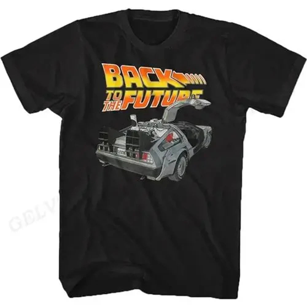 Back To The Future T Shirt Graphic Print Men Women Fashion Hip Hop Streetwear Short Sleeve Plus Size T Shirt Unisex 62473