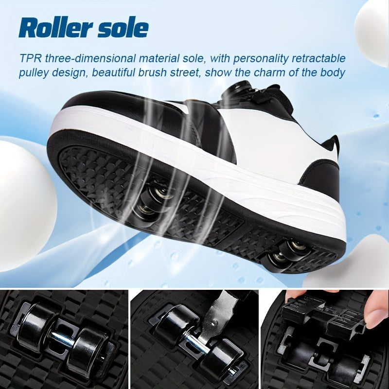 Kids Roller Skates Shoes Roller Shoes Boys Girls Wheel Shoes Roller Sneakers Shoes With Wheels