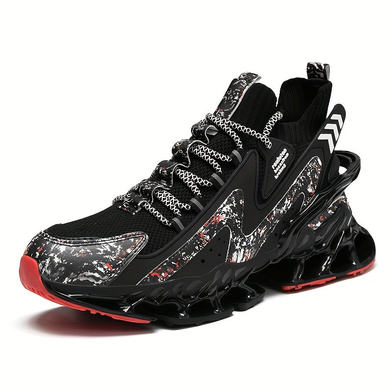 Men's Blade Fashion Sneakers Non Slip Running Athletic Tennis Shoes Casual Walking Shoes For Men