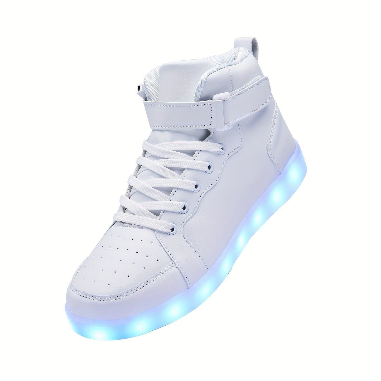 Led Light Up Shoes High Top Sneakers For Women Men Hip-Hop Dancing Shoes For Halloween Christmas Party With USB Charging