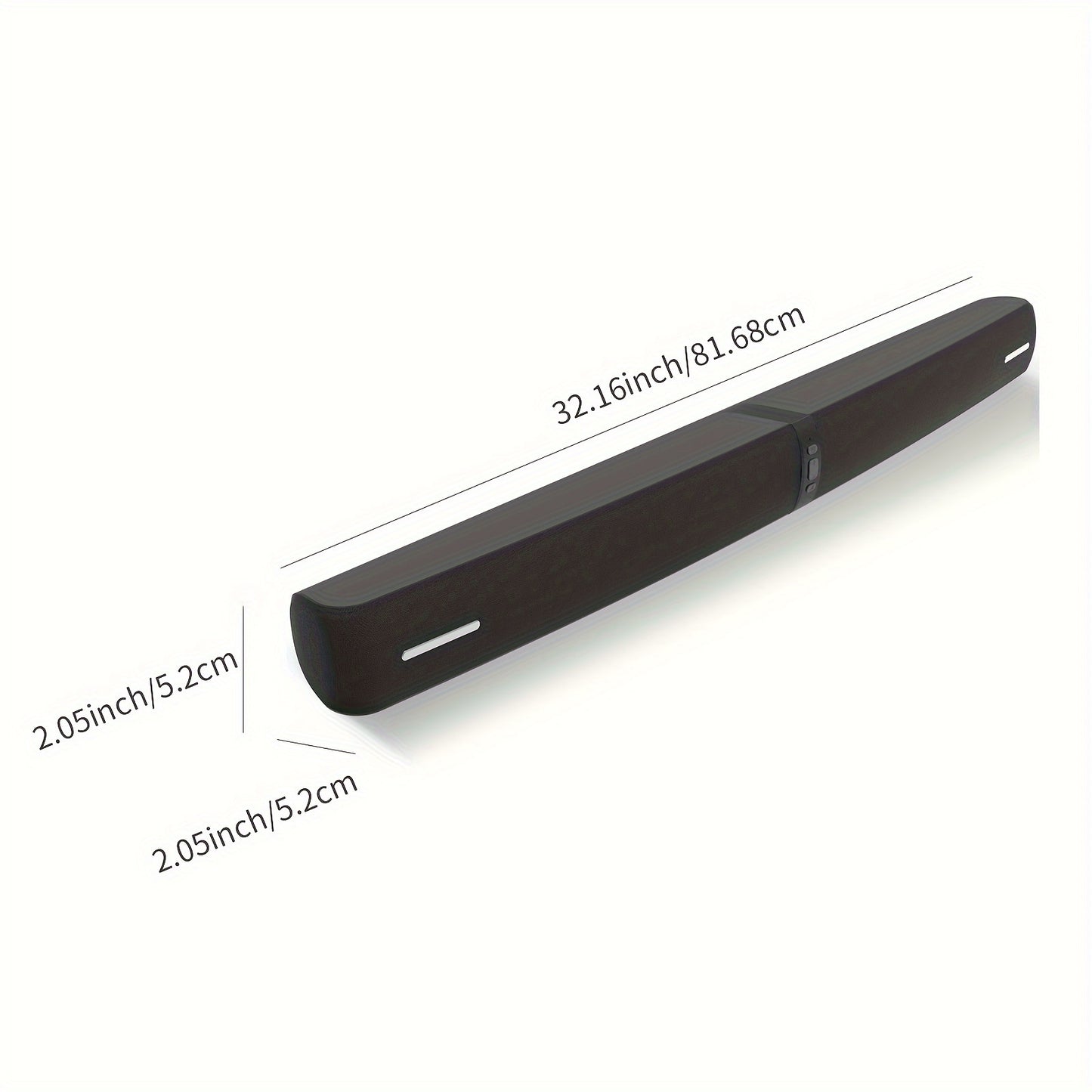 Sound Bar for Smart TV, 60W Soundbar with Wired & Wireless Connect, Auto Volume Boost, ARC/Optical/AUX Cables & Remote, 2in 1 Separable Soundbar