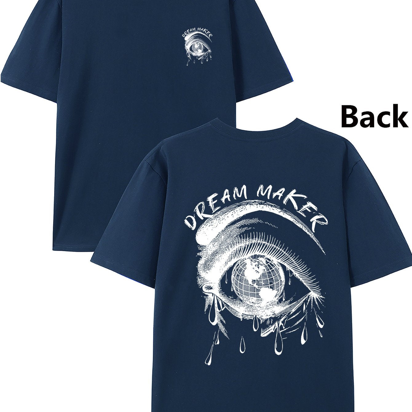 OREAM MAKER Print Tee Shirt, Tees for Men, Casual Short Sleeve T-shirt for Summer