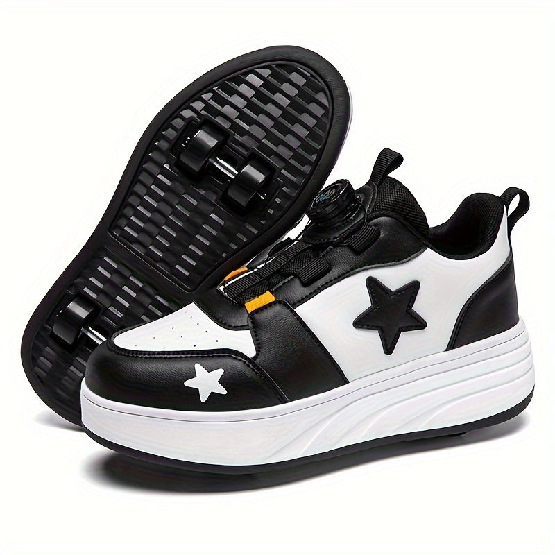 Kids Roller Skates Shoes Roller Shoes Boys Girls Wheel Shoes Roller Sneakers Shoes With Wheels